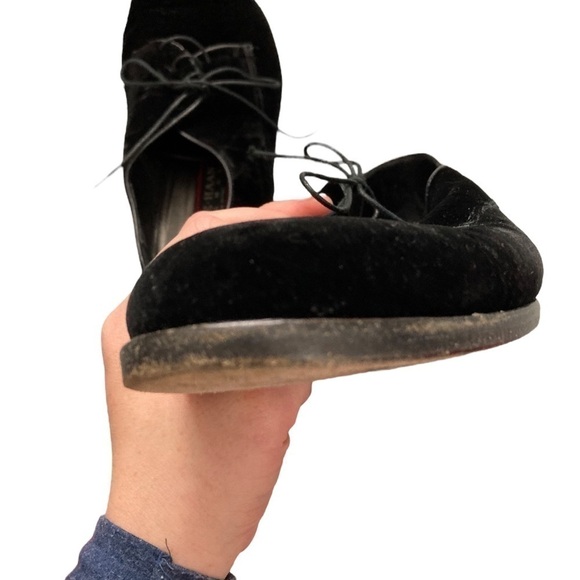 COLE Haan black velvet lace up loafer dress shoes - Picture 11 of 11